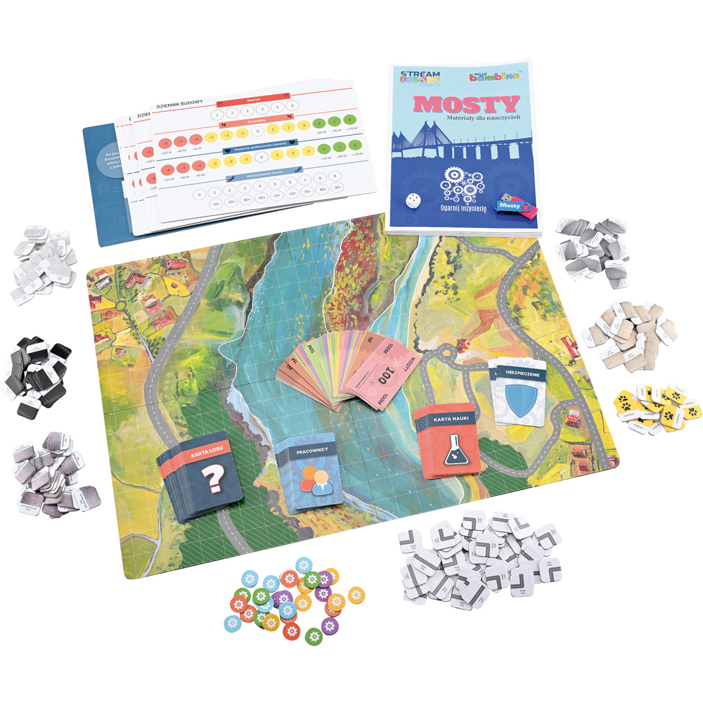 Mosty - zestaw STEAM ze scenariuszami dla klas IV-VIII