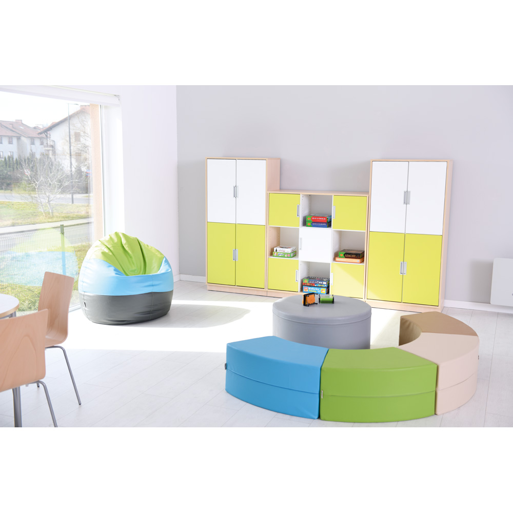 Gruszka duża grafitowo-niebiesko-zielona - MED