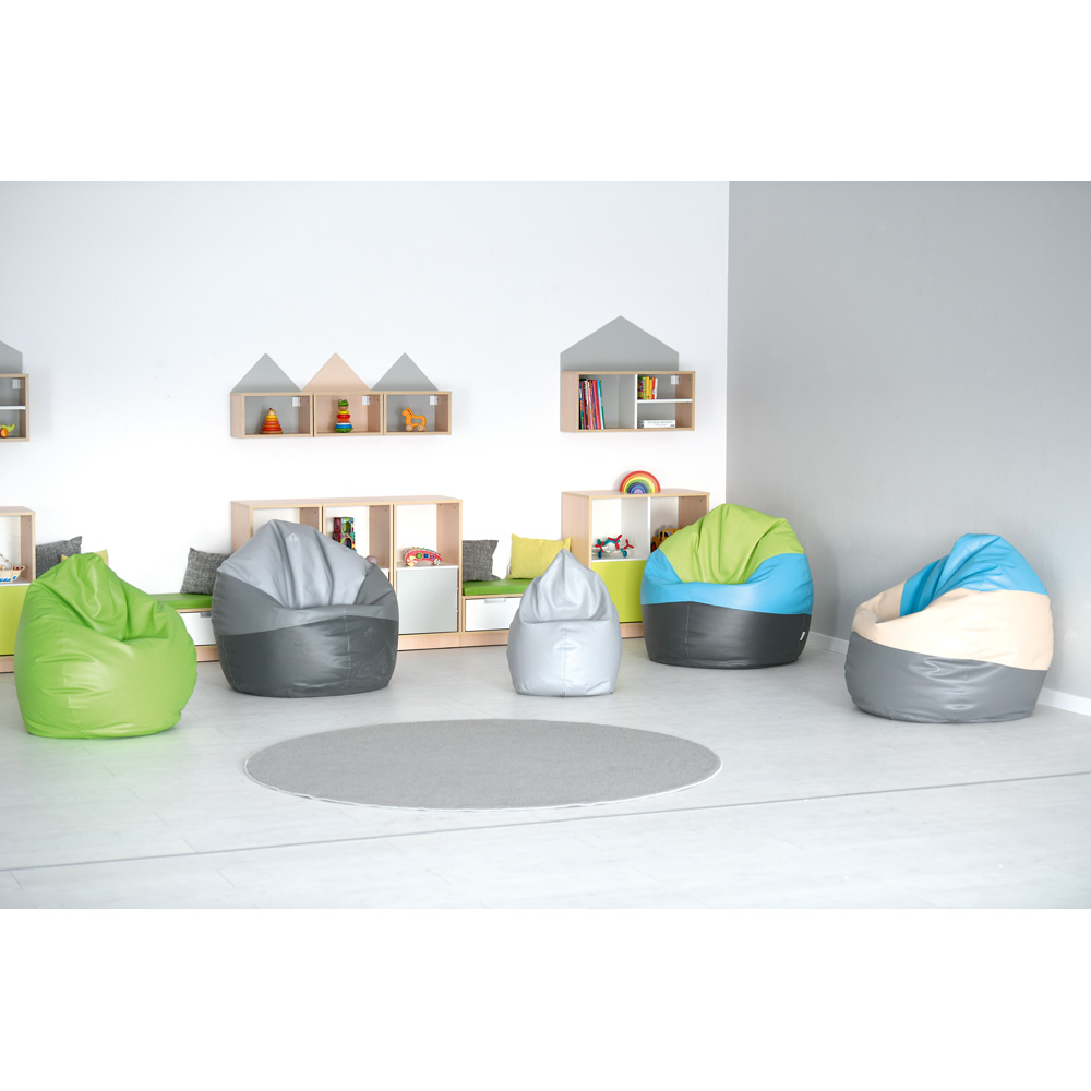 Gruszka duża szaro-beżowo-niebieska - MED