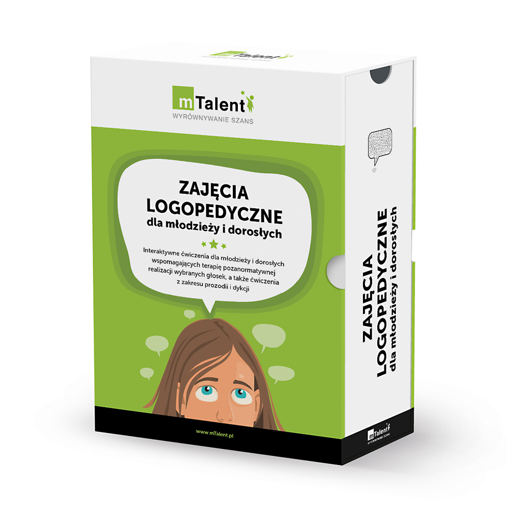 Program multimedialny Zajęcia logopedyczne dla młodzieży i dorosłych mTalent