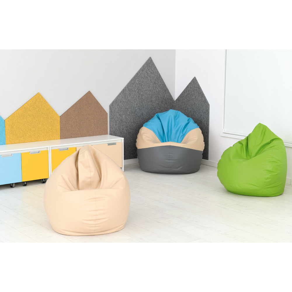 Gruszka duża szaro-beżowo-niebieska - MED